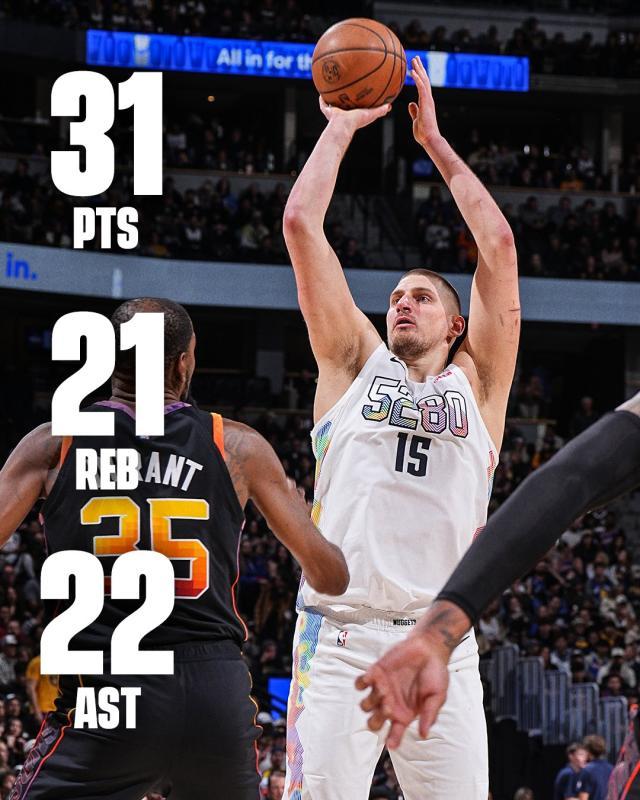 欧博官网-见证神迹！约基奇31+21+22创造历史 MVP再生悬念？